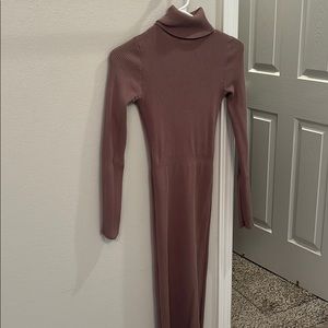 Turtleneck sweater dress